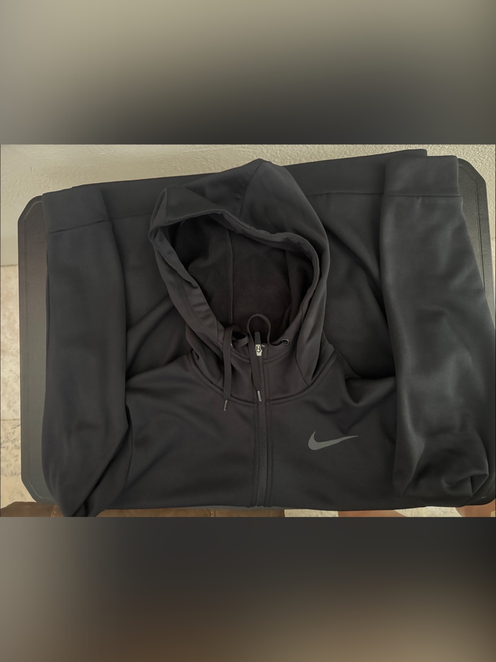 Nike Black Full-Zip Therma Fit Hooded Jacket